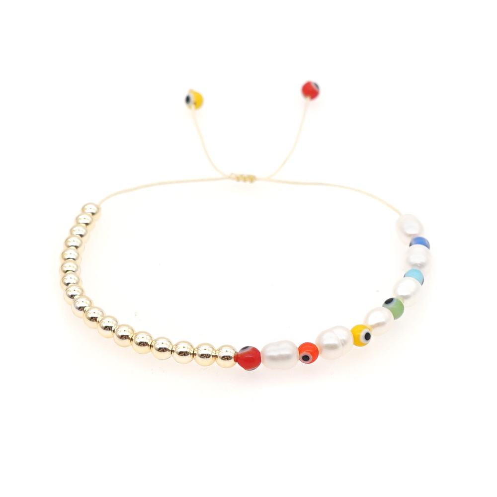 Pulsera De Perlas De Cristal Colorido De Perlas Barrocas De Moda Creativa display picture 6