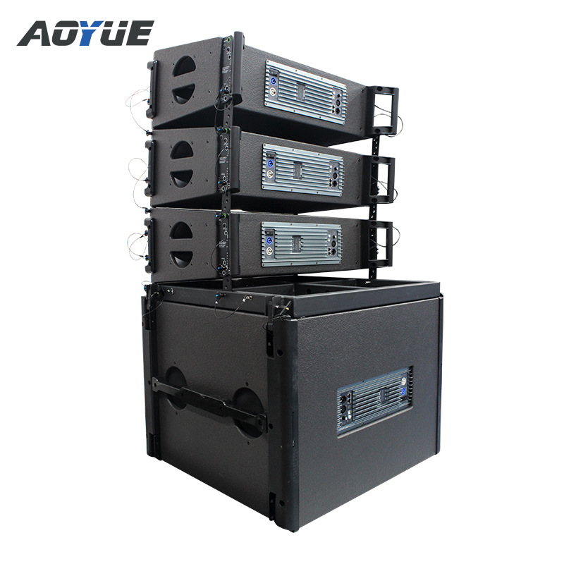 Instalación fija de altavoces de matriz de línea activa doble 10 y escenario de combinación de sonido de rendimiento móvil para proyectos de turismo cultural