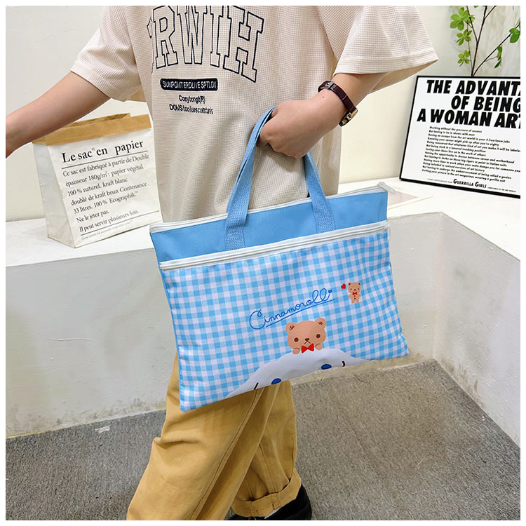 The new Spring 2024 Stardelo minimalist cartoon large-capacity student handbag, study materials and tutorial bag undefined