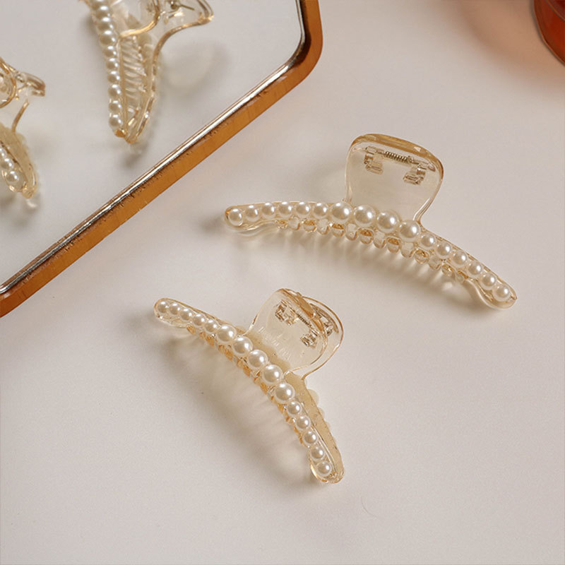 Simple Style Geometric Artificial Pearl Handmade Hair Claws 1 Piece display picture 17