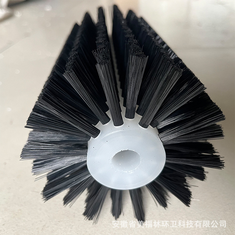 Máquina de limpieza Cepillo de rodillo Cepillo de rodillo Cepillo de pulido Cepillo de eliminación de polvo Frutas y verduras Alambre de nailon Cilindro hueco con eje