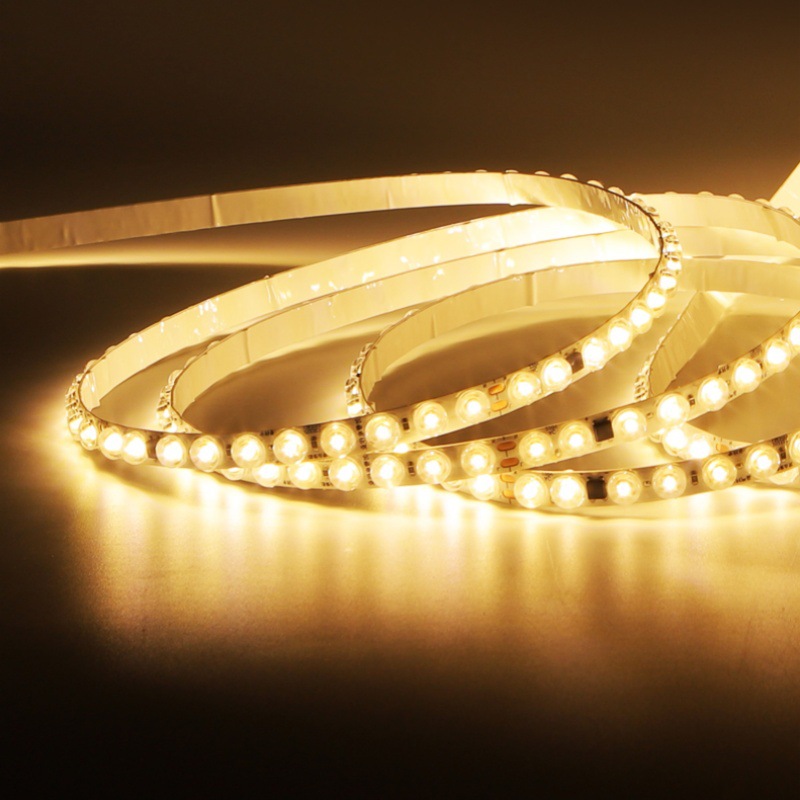 Lente de reflexión difusa tira de luz led con ranura de aluminio adhesivo 220V publicidad flexible sin unidad 8MM tira de luz LED autoadhesiva