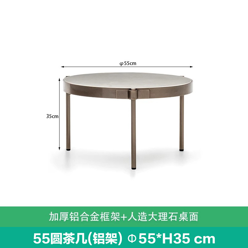 Combinación de sofá de ocio nórdico Patio al aire libre Villa Impermeable Sunscreen Garden Sunshine Room Muebles de ratán al aire libre