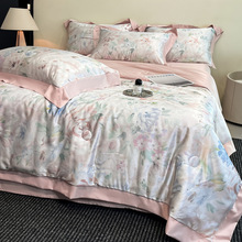 A类抗菌天丝夏凉被空调被夏季冰丝单人双人被芯四件套夏天薄款被