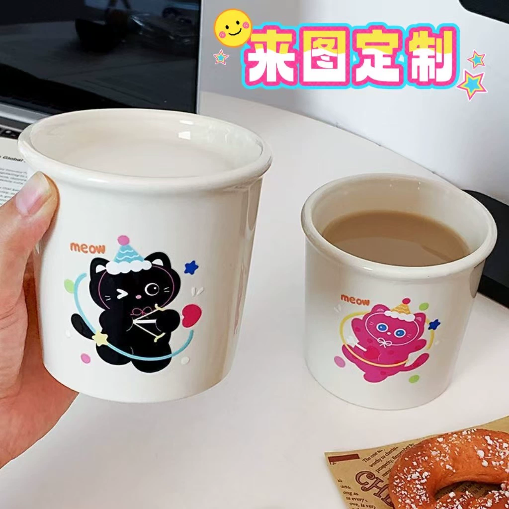Кружка кофейная рождественская для дома и офиса с толстым ободком, водяная чашка (перипер)