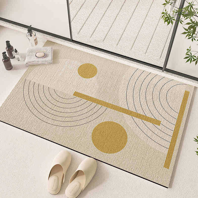 La alfombra de barro de diatomeas Wabifeng absorbe agua, es resistente a la suciedad y es fácil de cuidar.