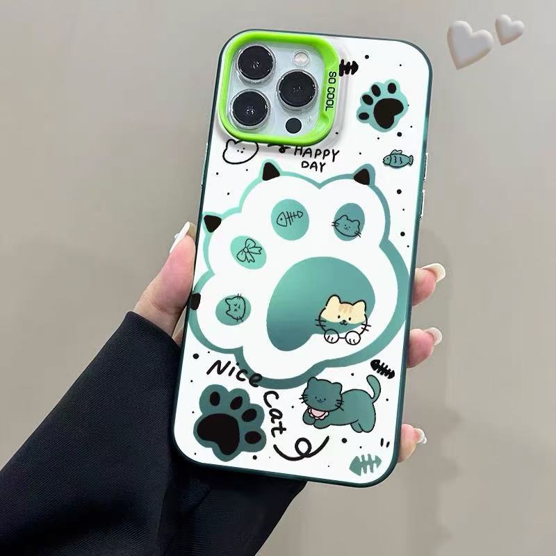 Nueva garra de gato para iPhone 16 funda para teléfono móvil Apple 15promax/14 anti-caída 13pro12 lindo