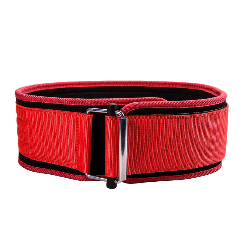 Cinturón de levantamiento de pesas deportivo transfronterizo con hebilla de autobloqueo, cinturón de fitness azul para sentadillas, equipo de protección para peso muerto, entrenamiento de levantamiento de potencia