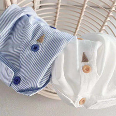 男童秋裝襯衫兒童洋氣上衣2024年新款韓版中小童男寶寶帥氣襯衣潮