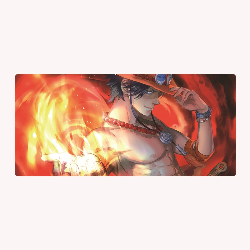 Коврик для мыши увеличенный One Piece Luffy коврик для мыши Solong женский аниме двухмерный утолщённый с застёжкой край столовый подкладка