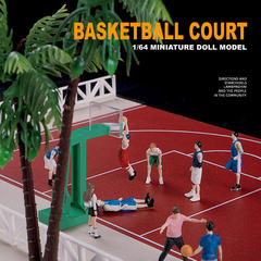 Manufacturer 1: 64-inch basketball character model miniature figure action figure resin micro photography shooting scene foreign trade cross-border