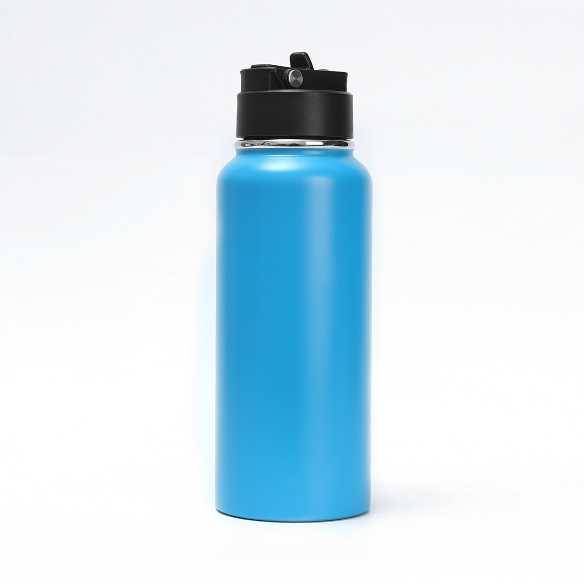 Botella espacial portátil estadounidense transfronteriza de gran capacidad para hombres y mujeres al aire libre botella deportiva de doble capa de taza de aislamiento de acero inoxidable portátil