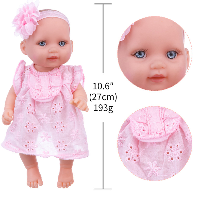 定制11寸仿真搪胶娃娃儿童玩具潮玩公仔重生娃娃玩偶来图来样定做详情7