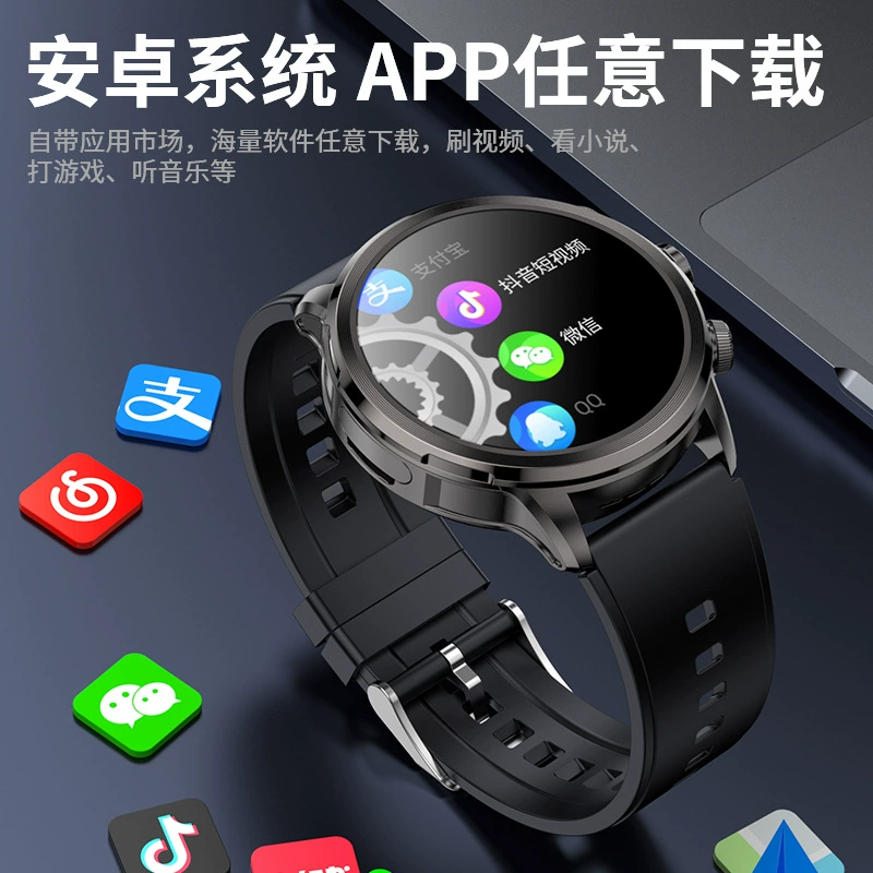 Smartwatch for all ages with phone sync, 5G support, full network compatibility, and versatile functions