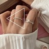 South Korean small goods, design universal minimalistic ring with pigtail, zirconium, jewelry, trend of season