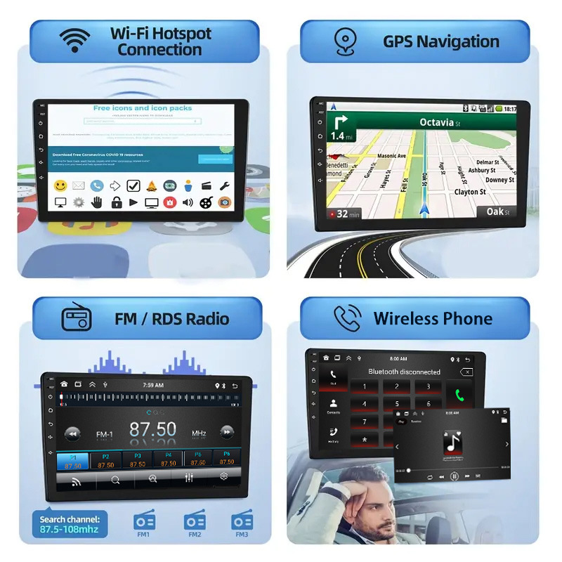 TOYOTA RAV4 RONGFANG 13-17 안드로이드 지능형 내비게이션 자동차 올인원 GPS 무선