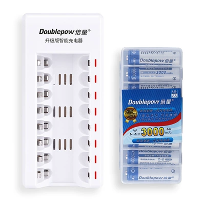 Hibrid akkumulyator batareyaları No. 5 Charger Set - k188-lamps-with-8-sections-and-5-3000mah