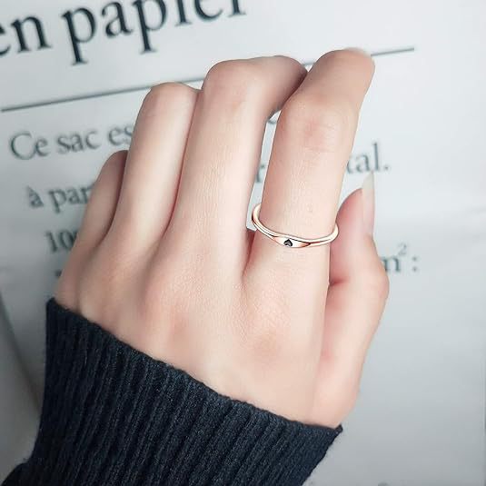 Heart Shape Pattern Women's Gender 925 Sterling Silver Heart Shape Rings