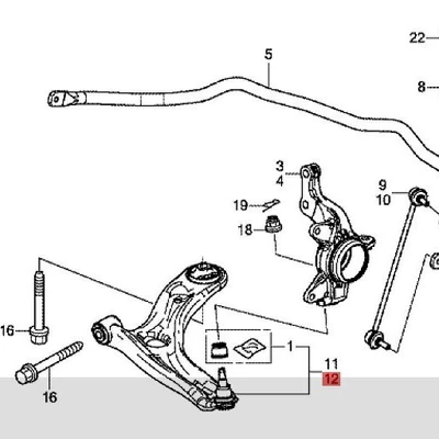 Right Suitable for Honda – Asqı sistemi / Xodovoy hissələr