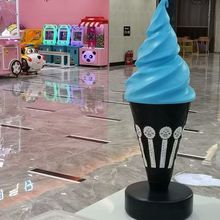 仿真冰淇淋灯60cm高吧台冰激凌模型灯箱奶茶店网红塑料展示模具