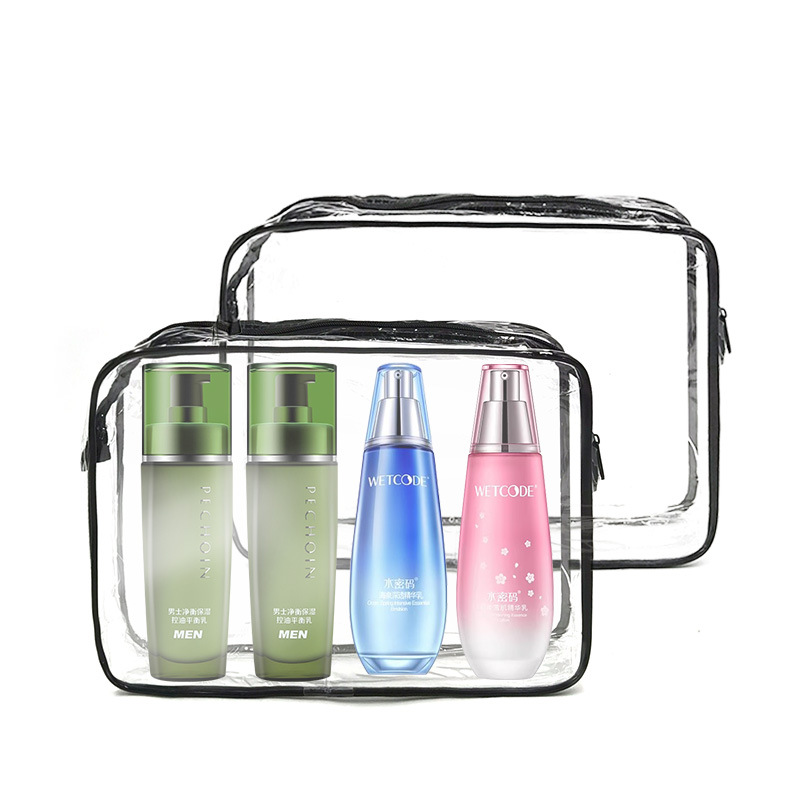 capacious handheld cosmetic bag