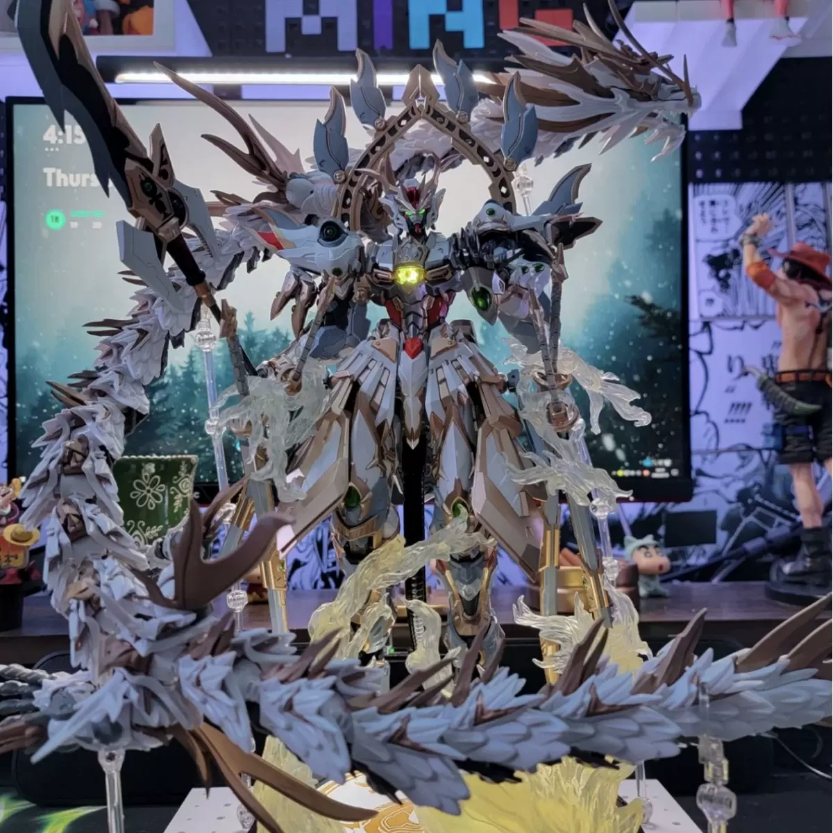 高模型三国动核敖丙吕布曹仁白雪姬机甲拼装手办玩具盲盒琴萱