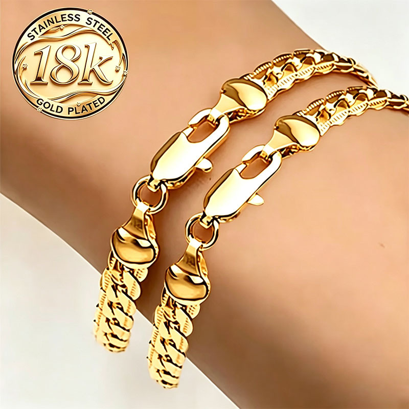7mmnk bracelet 2 pieces [gold] / Length: 21cm
