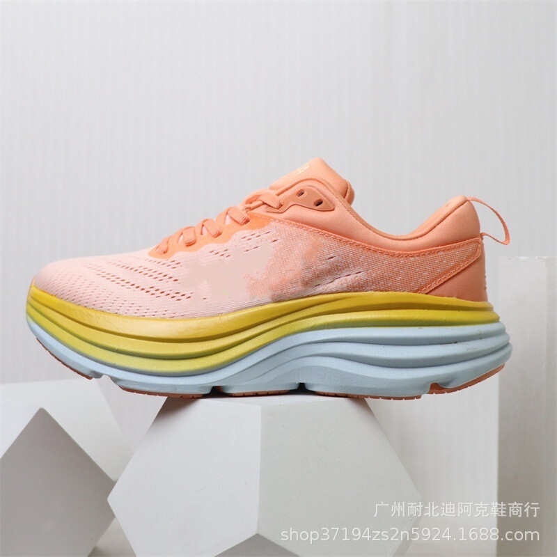 Cross-Border Wholesale Hk Bondi Men's and Women's Running Shoes, Lightweight, Shock-Absorbing, Wear-Resistant Running Shoes, Cross-Border Sports Shoes Ona
