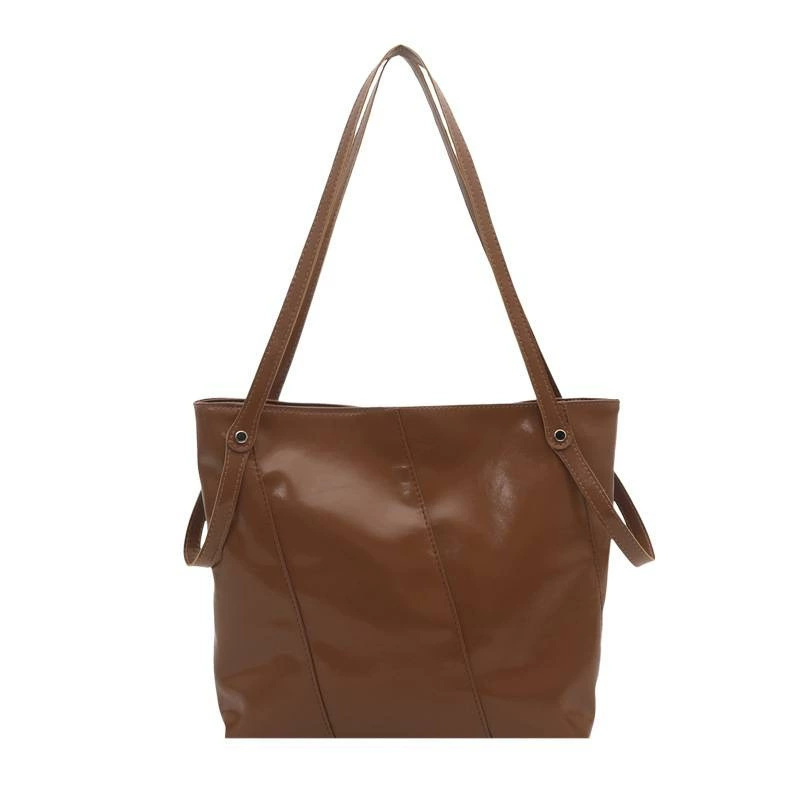 Capacious demi-season universal one-shoulder bag, high-end
