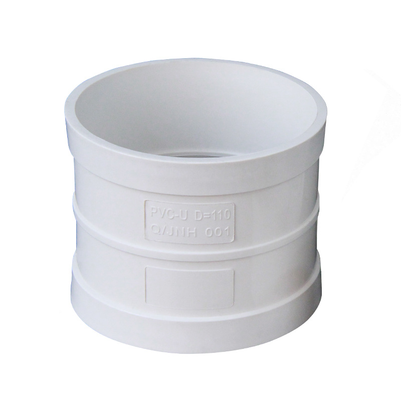PVC drenaje tubería directa aro Junta igual diámetro recto a través de accesorios grandes especificación 50 75 90 110 250 315
