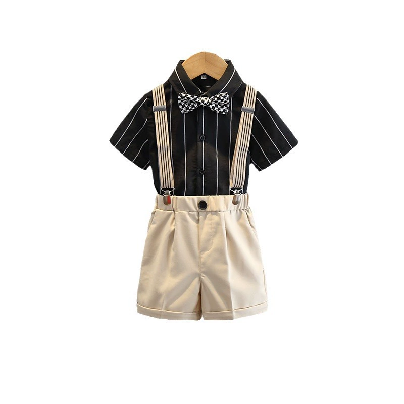 Children's flower boy costume, summer piano performance costume, dress, British style