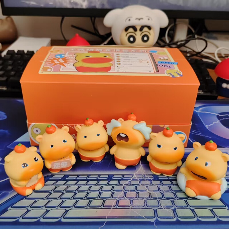 人気の樹脂装飾品新製品宝ルルフィギュア装飾品ブラインドボックスカピバラかわいい漫画ギフト|undefined