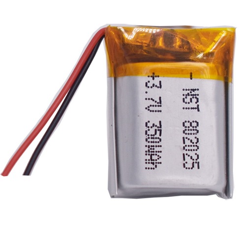 802025 polymer lithium battery 350mah3.7v Bluetooth headset night light tooth cleaner rechargeable battery