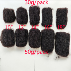 4C Afro Kinky-Curly Human Hair Bulk Mini Twist Hair 30g/50g