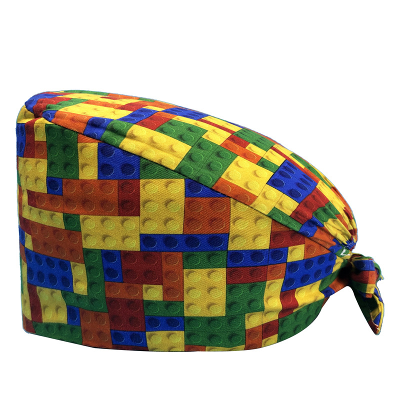 Sombrero de flores de algodón con estampado de dibujos animados, toalla absorbente para el sudor, sombrero de estudio médico, sombrero de enfermera UCI, envío directo de AliExpress