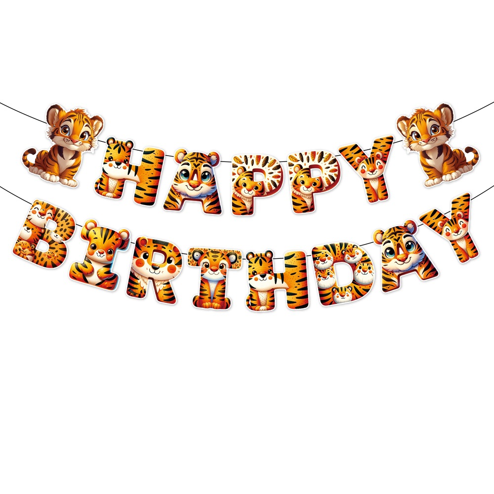 Un conjunto de banderas de cumpleaños, L-00426-1