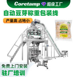 全自动豆芽自动称重包装机 分拣分料 水果蔬菜沙拉菜电子秤包装机