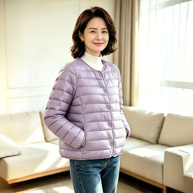 New ultra-light thickened cotton coat for women, suitable for mothers, short winter cotton jacket for middle-aged and elderly New ultra-light thickened cotton coat for women, suitable for mothers, short winter cotton jacket for middle-aged and elderly