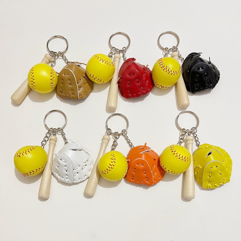 Baseball keychain for leisure