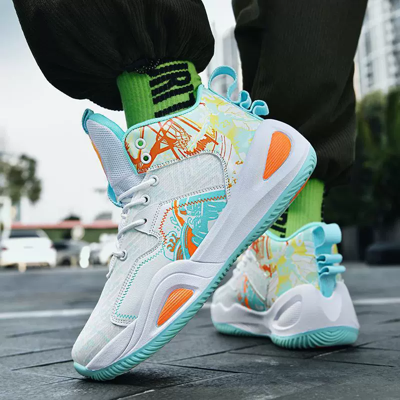 Кроссовки для баскетбола Yuanyang 2025, новые, мужские, высокие, для молодежи, студентов, спортивные, для тренировок и бега, трансграничная доставка