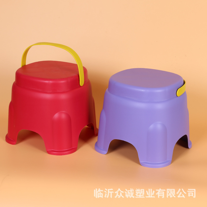 プラスチックの手提げ腰掛けの子供のベンチの滑り止め腰掛けの低い腰掛けの小さい腰掛けはlogoの手提げ腰掛けを印刷することができます。|undefined