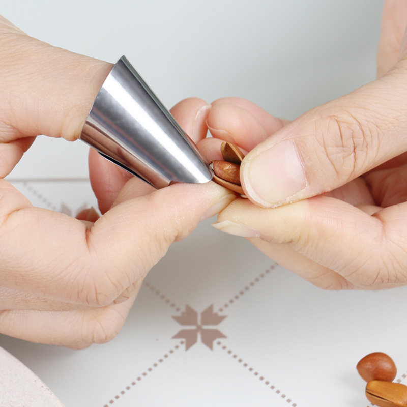 摘菜剥毛豆多功能不锈钢保护套花椒防护手指套摘豆角剥赵之孙