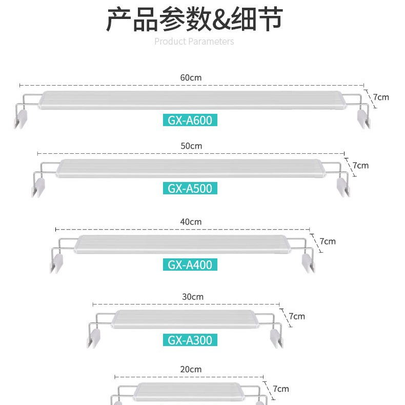 LED-освещение для аквариума с подставкой, энергосберегающее водонепроницаемое освещение, лампа, водные растения