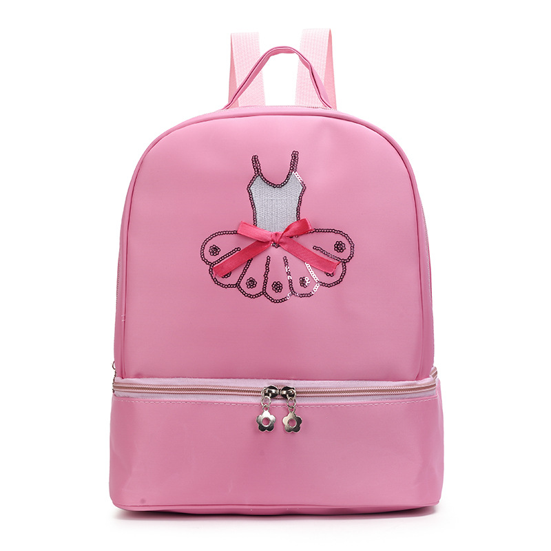 Nuevo paquete de baile infantil coreano bolsas de almacenamiento bolsas de baile latinas bolsas de gran capacidad de hombro de mujer mochila de baile impresa LOGO