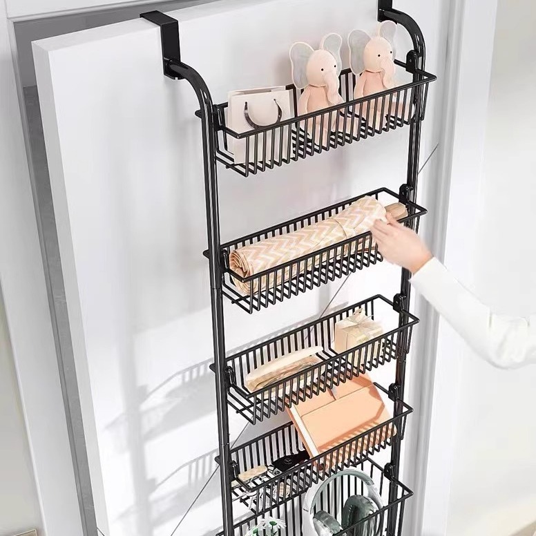 バスルームパンチフリードアバックハンガー浴室壁掛け多層収納ラック洗面台壁多機能収納ラック