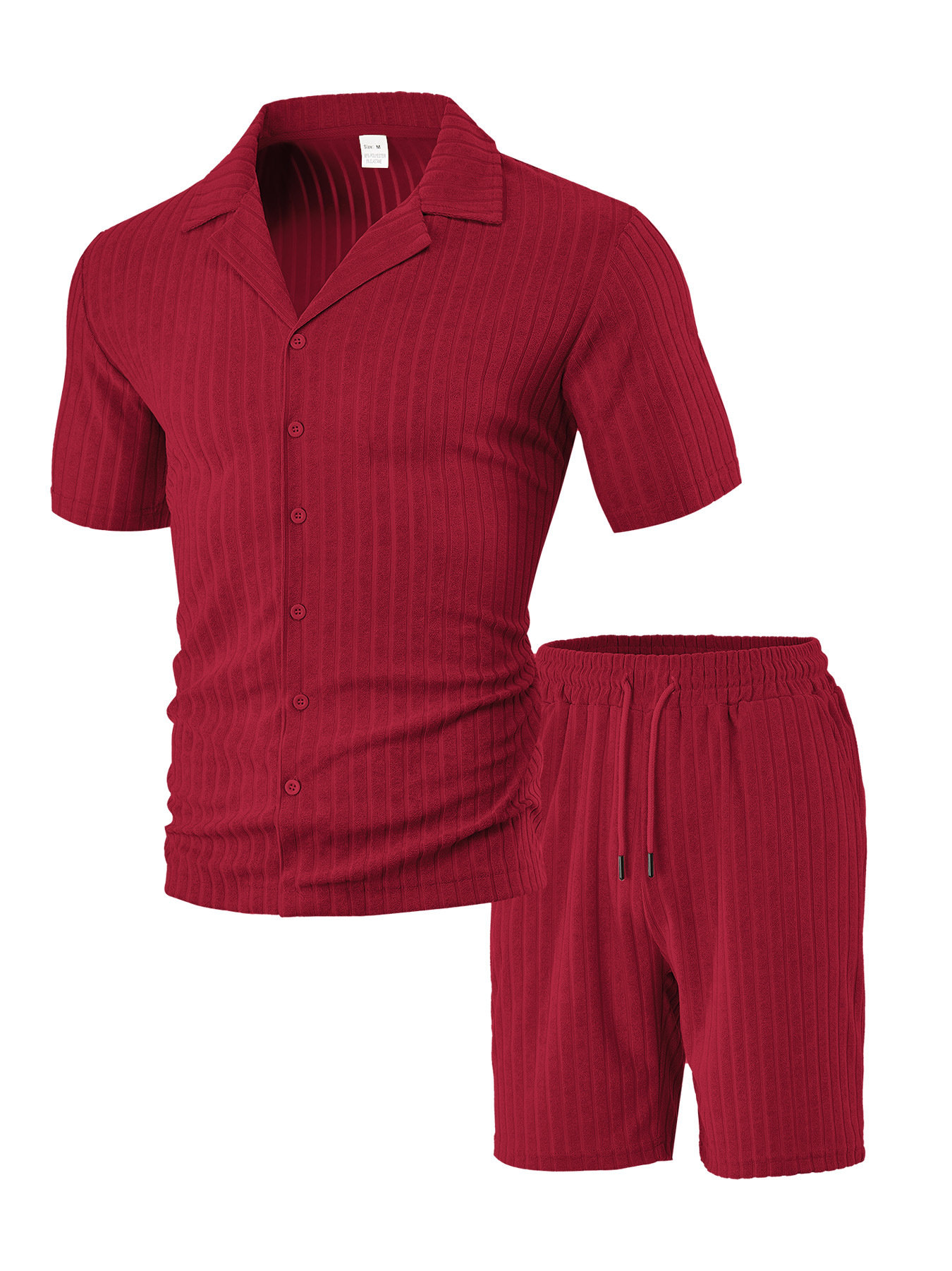 Pantalones de playa de vacaciones de ocio estadounidenses transfronterizos TEMU Amazon rebeca de verano para hombres pantalones cortos de manga corta traje servicio a domicilio