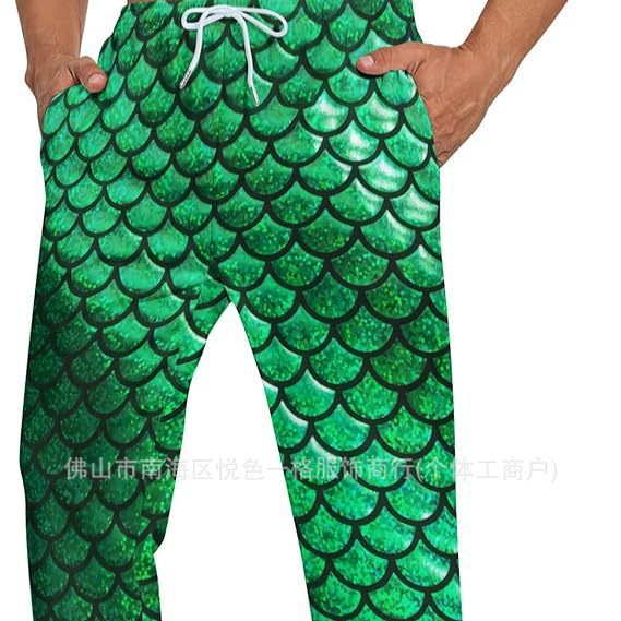 2024 Amazon AliExpress New Halloween Men's Sports Pants 3D Print Fish Scale Casual Pants 2024 Amazon AliExpress New Halloween Men's Sports Pants 3D Print Fish Scale Casual Pants