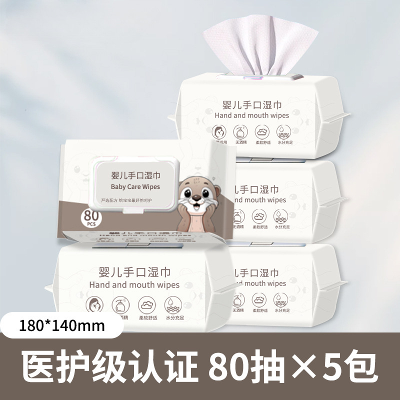 Paquete de toallas húmedas para bebés gruesas para bebés recién nacidos, toallas húmedas especiales para limpieza de manos y boca al por mayor