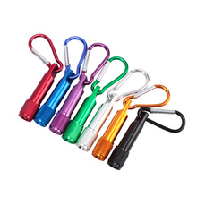 ✅哥伦比亚电子手电 登山扣小手电迷你强光电筒 LED手电筒可印log