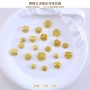 保色古法金花铜镀托花